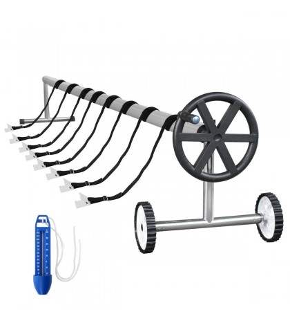 Aluminum Solar Cover Reel For Swimming Pools Up To 21 Feet Wide Inground