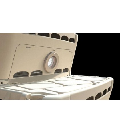 Innovaplas Biltmor In-Pool Aboveground Pool Step w/Handrail, Deck Mounts & Light