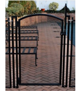 Life Saver Pool Fence GATE48-DIY Self-Closing Gate Kit -Black