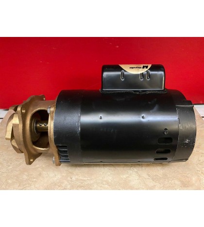 Magnetek Century Centurion B124 Pool Spa Motor 2HP w/ Brass Bronze Impeller