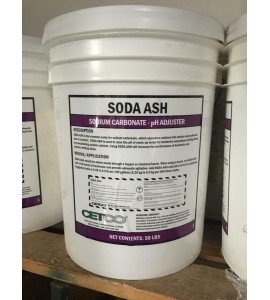 Cetco Soda Ash Sodium Carbonate 50LBS  Bucket=Less Waste