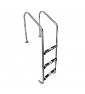 3 Step Ladder For In-ground Swimming Pool Heavy Duty Stainless Steel Non-Skid