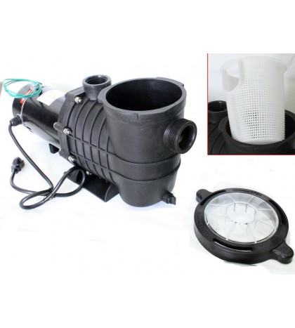 UL 115V 230V 2HP 1500W  4980GPH Inground Swimming Pool Water Pump w/ Strainer