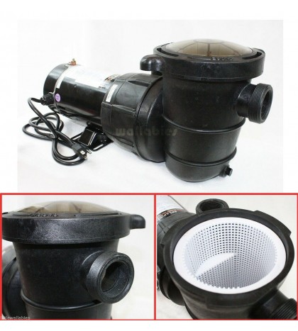 UL 115V 230V 2HP 1500W  4980GPH Inground Swimming Pool Water Pump w/ Strainer