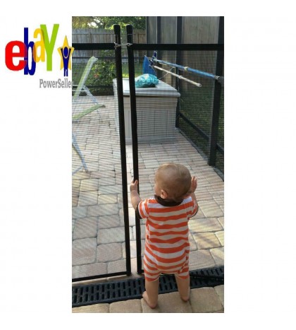 5 Ft. X 10 Ft. Brown Removable Child Barrier Pool Safety Mesh Fence