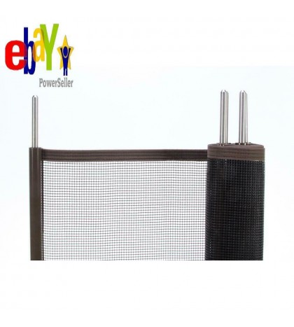 5 Ft. X 10 Ft. Brown Removable Child Barrier Pool Safety Mesh Fence