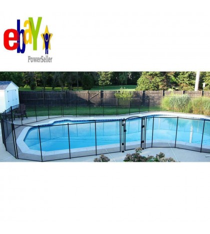 5 Ft. X 10 Ft. Brown Removable Child Barrier Pool Safety Mesh Fence