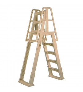 Vinyl Works a Frame Ladder With Barrier for Swimming Pools 48 to 56