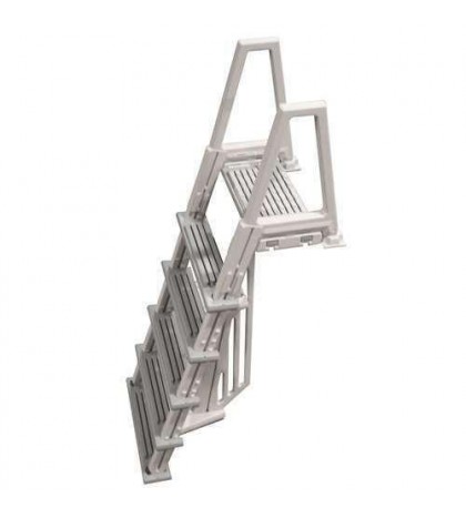 Confer 6000BX Inpool Above Ground Heavy Duty Swimming Pool Ladder - Warm Grey
