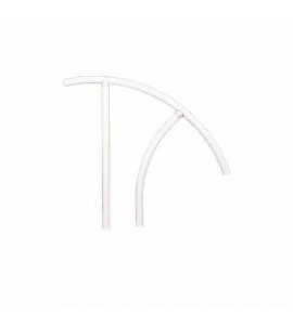 Saftron TRTD 130-W High Impact Marine Grade Triton Grab Rail, White (2 Pack)
