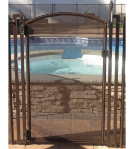 Life Saver Pool Fence GATE48-DIY Self-Closing Gate Kit -Black