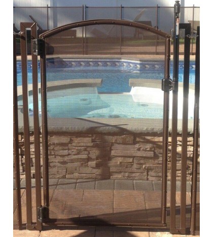 Life Saver Pool Fence GATE48-DIY Self-Closing Gate Kit -Black