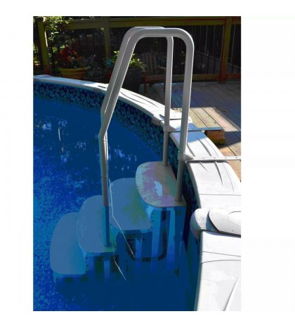 Main Access Step System w/Dual 200601T Pool Supply