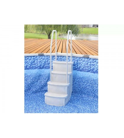 Main Access Step System w/Dual 200601T Pool Supply