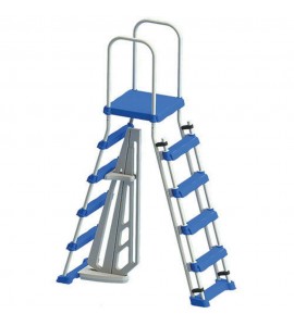 Swimline Above Ground Pool A Frame Ladder with Barrier for 48 Inch Pools (Used)