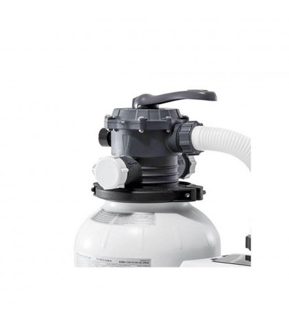 Intex 2100 GPH Above Ground Pool Sand Filter Pump w/ Deluxe Pool Maintenance Kit