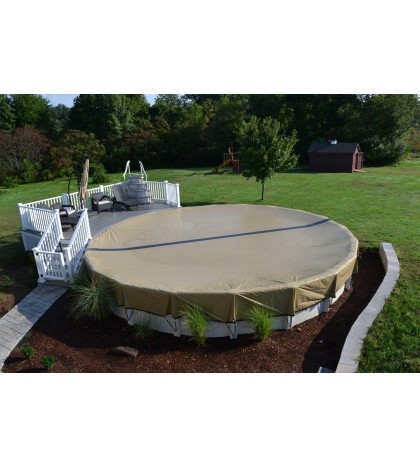 10-Year Ultimate Solid Above Ground Swimming Pool Winter Cover