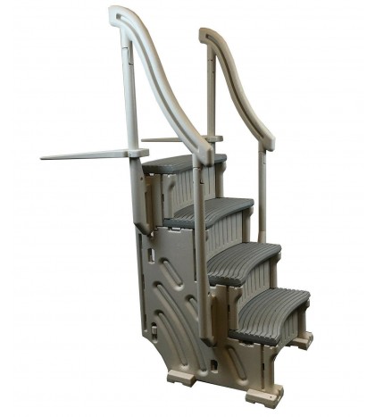 Confer CCXIG Gray Inground Swimming Pool Grand Entry Curve Steps Stairs System
