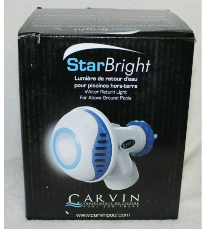 Carvin Star Bright LED Return Light W/ Remote for Above Ground Swimming Pools