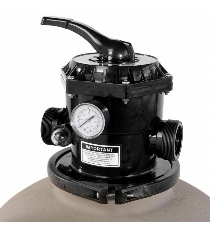XtremepowerUS 75140 19 in. 7-Way Valve In-ground Pool Sand Filter