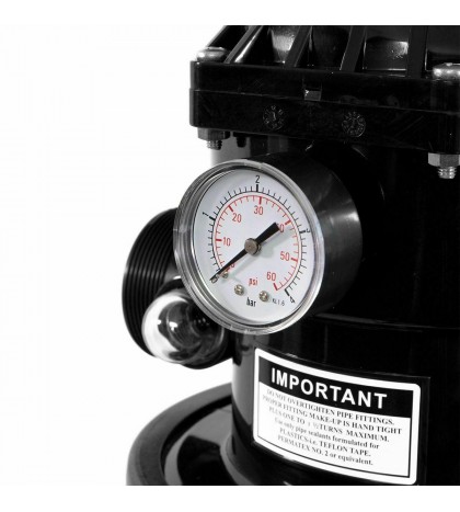 XtremepowerUS 75140 19 in. 7-Way Valve In-ground Pool Sand Filter