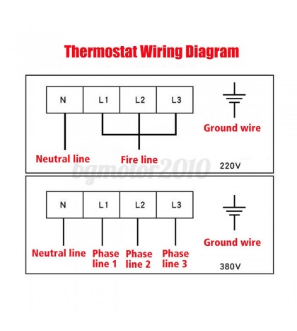 220V 11KW AC Electric Water Heater Thermostat Home Swimming Pool SPA Hot Tub