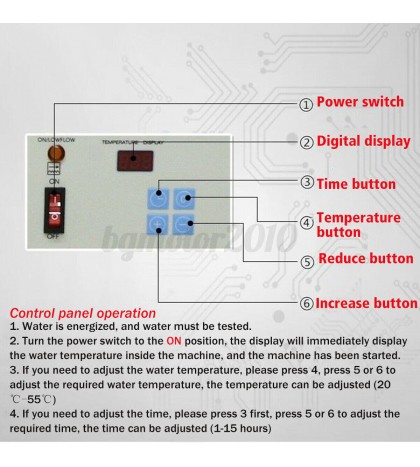 220V 11KW AC Electric Water Heater Thermostat Home Swimming Pool SPA Hot Tub