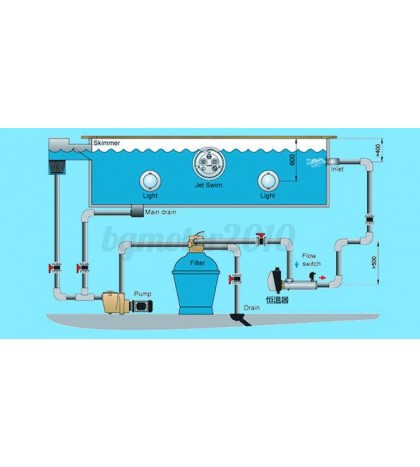 220V 11KW AC Electric Water Heater Thermostat Home Swimming Pool SPA Hot Tub