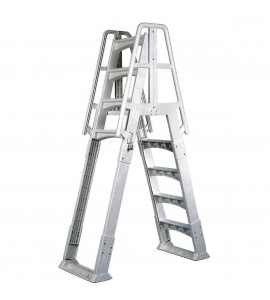 Vinyl Works a Frame Ladder With Barrier for Swimming Pools 48 to 56
