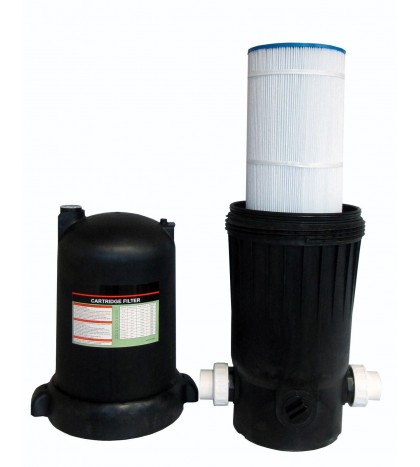 Deluxe Cartridge Filter System with Pressure Gauge for Swimming Pools - 200SF