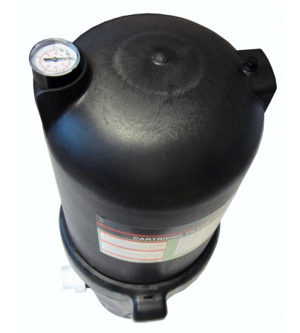 Deluxe Cartridge Filter System with Pressure Gauge for Swimming Pools - 200SF