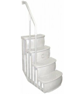 Main Access 200600T Above Ground Swimming Pool Ladder Steps - White