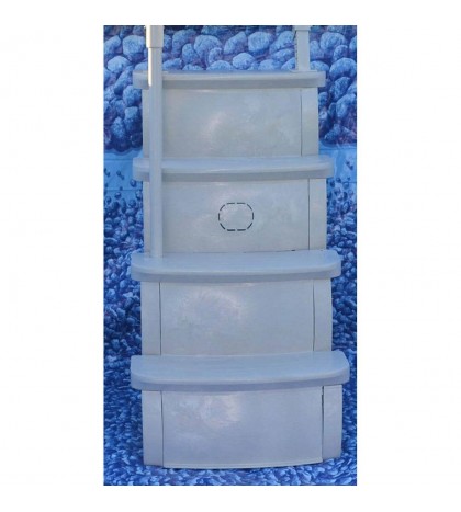 Main Access 200600T Above Ground Swimming Pool Ladder Steps - White