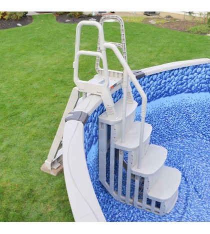 Main Access 200600T Above Ground Swimming Pool Ladder Steps - White