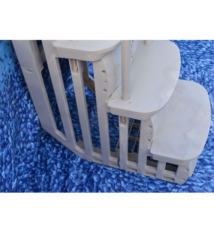 Main Access 200600T Above Ground Swimming Pool Ladder Steps - White