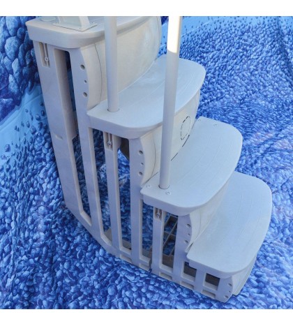 Main Access 200600T Above Ground Swimming Pool Ladder Steps - White