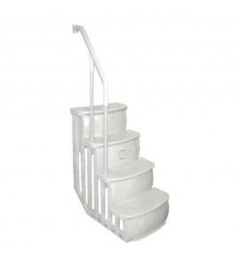 Main Access 200600T Above Ground Swimming Pool Ladder Steps - White