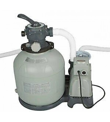 Intex 2100 GPH Krystal Clear Sand Filter Swimming Pool Pump with GFCI 28645EG