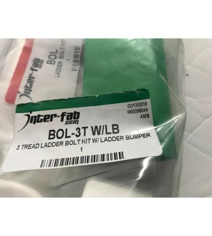 3 Tread 316 Stainless Steel Ladder, Bolt Kit, Treads, Ladder Bumpers BOL-3T