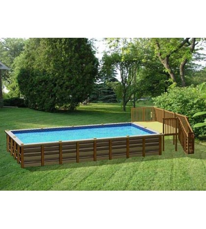8'x16' DIY Deck, Fence, Ladder & Enclosure Gate Kit, SWIMMING POOL ENTRY SYSTEM
