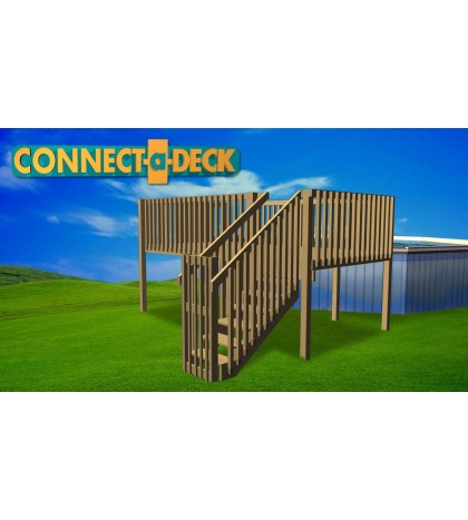 8'x16' DIY Deck, Fence, Ladder & Enclosure Gate Kit, SWIMMING POOL ENTRY SYSTEM