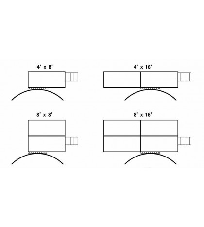 4'x8' DIY Deck, Fence, Ladder & Enclosure Gate, SWIMMING POOL ENTRY SYSTEM