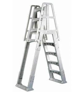 Vinyl Works Canada Slaw Slide Lock a Frame Above Ground Pool Ladder White Vinyl Works Canada Slaw Slide Lock a Frame Above Ground Pool Ladder White
