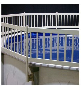 Above-Ground Pool Fence Kit (3 Sections) In Taupe
