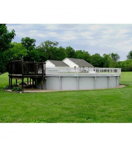 Above-Ground Pool Fence Kit (3 Sections) In Taupe