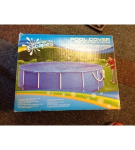 16 X 20 Round Solar Pool Cover Clear/Clear 16 Mil