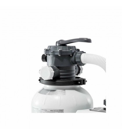 Intex 2100 GPH Above Ground Pool Sand Filter Pump w/ Automatic Pool Vacuum