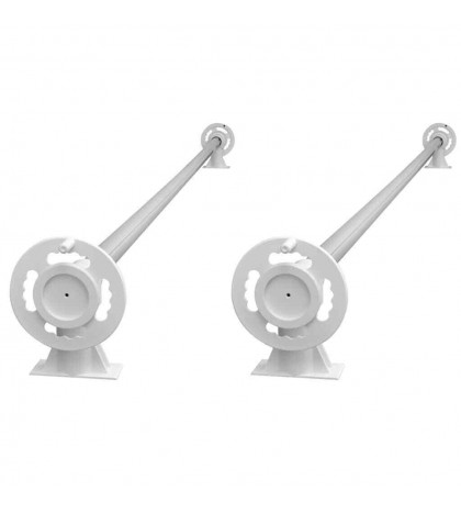 vidaXL 1/2x Pool Cover Rollers with Plastic Base