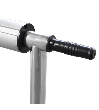 21 FT Long Swimming Pool Cover Reel  Aluminum Inground Solar Stainless Steel