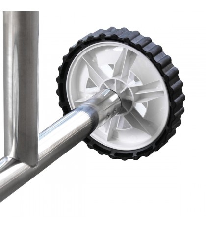 21 FT Long Swimming Pool Cover Reel  Aluminum Inground Solar Stainless Steel